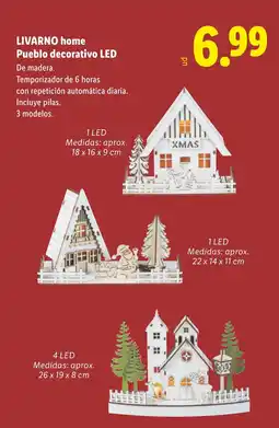 Lidl LIVARNO HOME Pueblo decorativo LED oferta