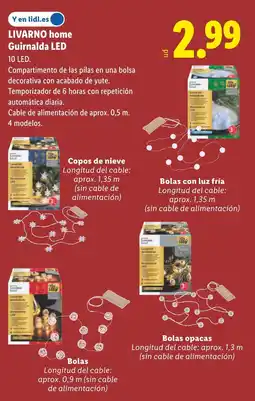 Lidl LIVARNO HOME Guirnalda LED oferta