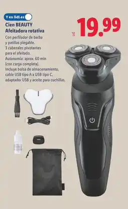 Lidl CIEN BEAUTY Afeitadora rotativa oferta