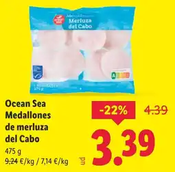 Lidl Ocean Sea Medallones de merluza del Cabo oferta
