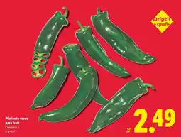 Lidl Pimiento verde para freír oferta