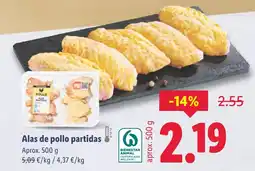 Lidl Alas de pollo partidas oferta
