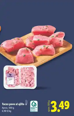 Lidl Tacos pavo al ajillo oferta