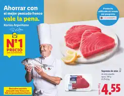 Lidl Suprema de atún oferta