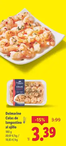 Lidl Delmarine Colas de langostino al ajillo oferta