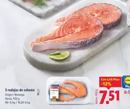 Lidl 2 rodajas de salmón oferta