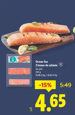 Lidl Ocean Sea 2 lomos de salmón oferta