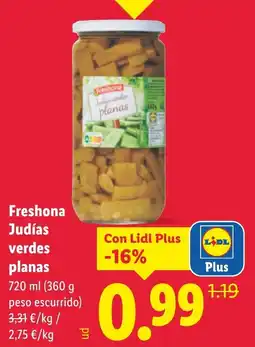 Lidl FRESHONA Judías verdes oferta