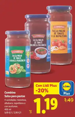 Lidl COMBINO Salsa para pastas oferta