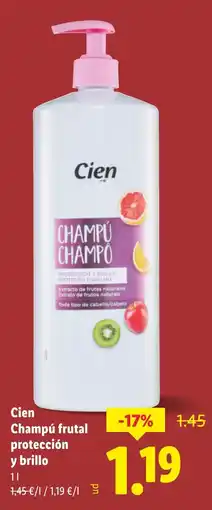 Lidl CIEN Champú frutal protección y brillo oferta