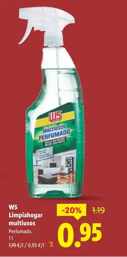 Lidl W5 Limpiahogar multiusos oferta