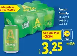 Lidl ARGUS Shandy oferta
