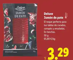 Lidl DELUXE Jamón de pato oferta