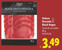 Lidl DELUXE Bresaola Black Angus oferta