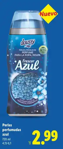 Lidl DOUSSY Perlas perfumadas azul oferta