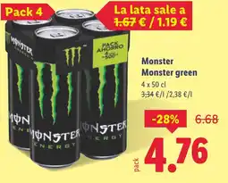 Lidl MONSTER Monster green oferta