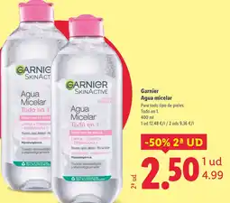 Lidl GARNIER Agua micelar oferta