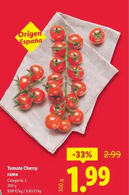 Lidl Tomate Cherry rama oferta