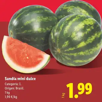 Lidl Sandía mini dulce oferta