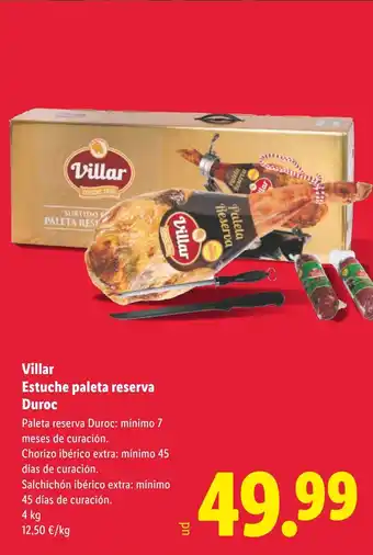 VILLAR Estuche paleta reserva Duroc