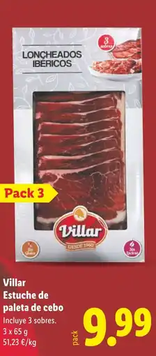 Lidl VILLAR Estuche de paleta de cebo oferta