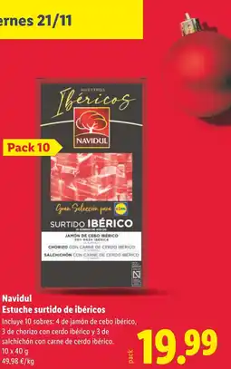 Lidl NAVIDUL Estuche surtido de ibéricos oferta