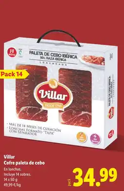 Lidl VILLAR Cofre paleta de cebo oferta