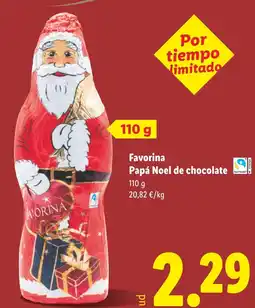 Lidl FAVORINA Papá Noel de chocolate oferta