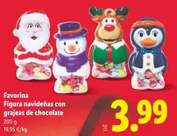 Lidl FAVORINA Figura navideñas con grajeas de chocolate oferta