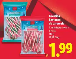 Lidl FAVORINA Bastones de caramelo oferta