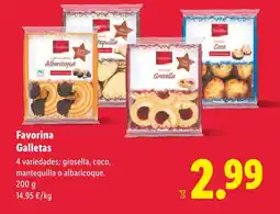 Lidl FAVORINA Galletas oferta