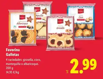 Lidl FAVORINA Galletas oferta