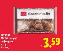 Lidl FAVORINA Muffins de pan de jengibre oferta