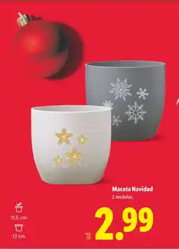 Lidl Maceta Navidad oferta