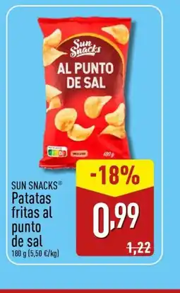 ALDI SUN SNACKS Patatas fritas al punto de sal oferta