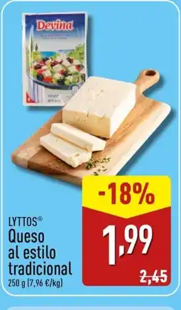 ALDI LYTTOS Queso al estilo tradicional oferta