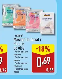 ALDI LACURA Mascarilla facial/ Parche de ojos oferta