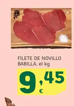 HiperDino Filete de novillo babilla oferta