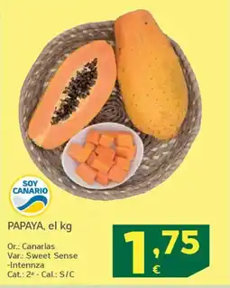 HiperDino Papaya oferta