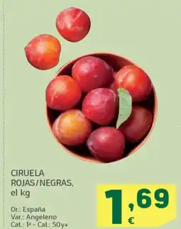 HiperDino Ciruela rojas/negras oferta