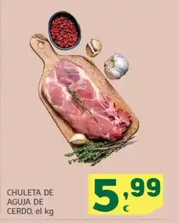 HiperDino Chuleta de aguja de cerdo oferta