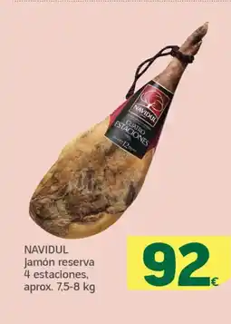 HiperDino NAVIDUL jamón reserva 4 estaciones oferta