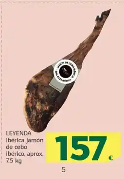 HiperDino LEYENDA Ibérica jamón de cebo ibérico oferta