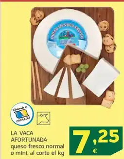 HiperDino LA VACA AFORTUNADA queso fresco normal o mini oferta
