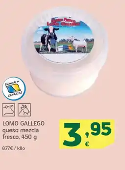 HiperDino LOMO GALLEGO queso mezcla fresco oferta