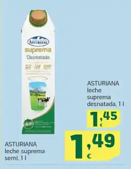 HiperDino ASTURIANA leche suprema semi oferta