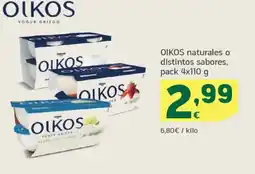 HiperDino OIKOS naturales o distintos sabores oferta