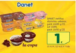 HiperDino DANET natillas distintos sabores oferta