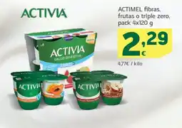 HiperDino ACTIMEL fibras, frutas o triple zero oferta