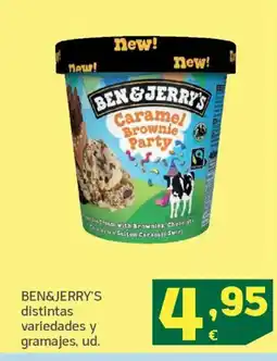 HiperDino BEN&JERRY'S distintas variedades y gramajes, ud. oferta